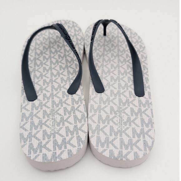 Michael Kors Monogram Flip Flop Sandals Women's Lightweight PVC Size US10M EU41 - Picture 5 of 10